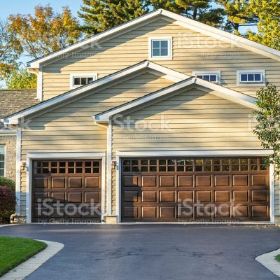 Traditional American Home with Garage